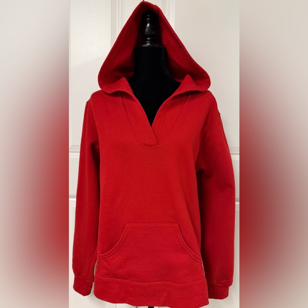 Fruit Of The Loom V-neck Hoodie Sweatshirt